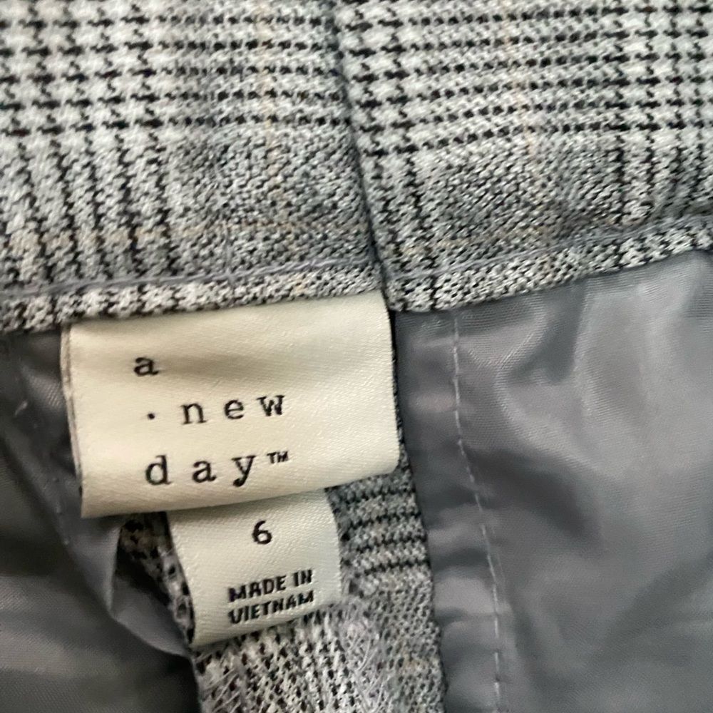 A New Day Plaid High Rise Belted Ankle Pants 6 - Picture 6 of 7